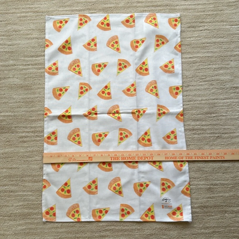 NWOT Set of 2 William Sonoma Gaby Dalkin No Kid Hungry Kitchen Towels Pizza Avoc